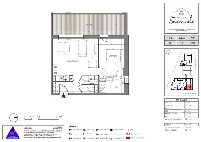 appartement - CLERMONT L HERAULT - 34