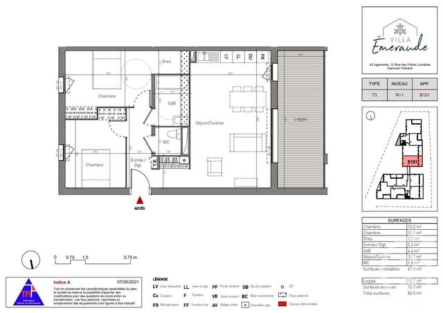 appartement - CLERMONT L HERAULT - 34